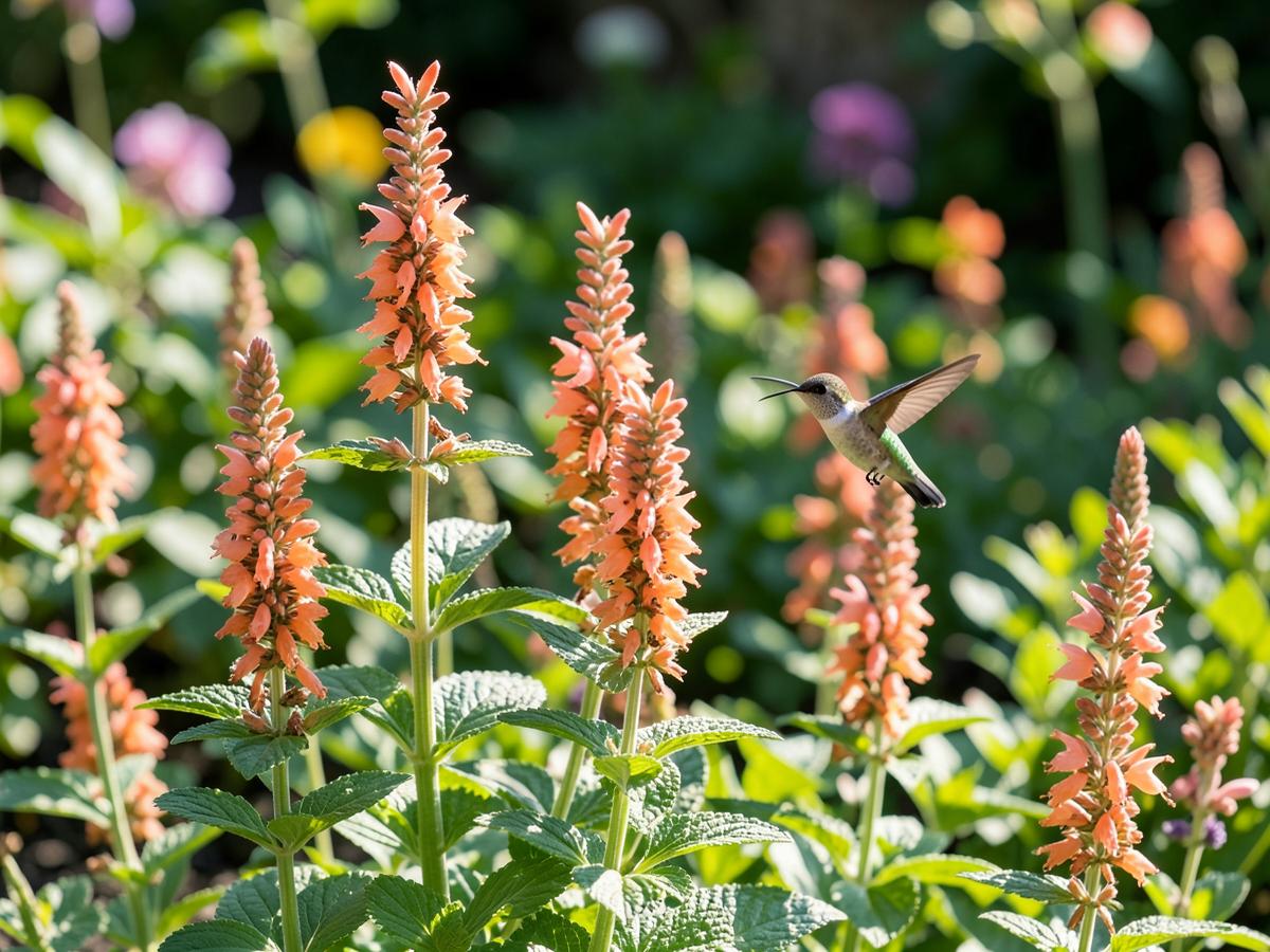 Hummingbird Mint in bloom